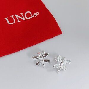 Uno de 50 Just be Butterfly Stud Earring Silver-plate